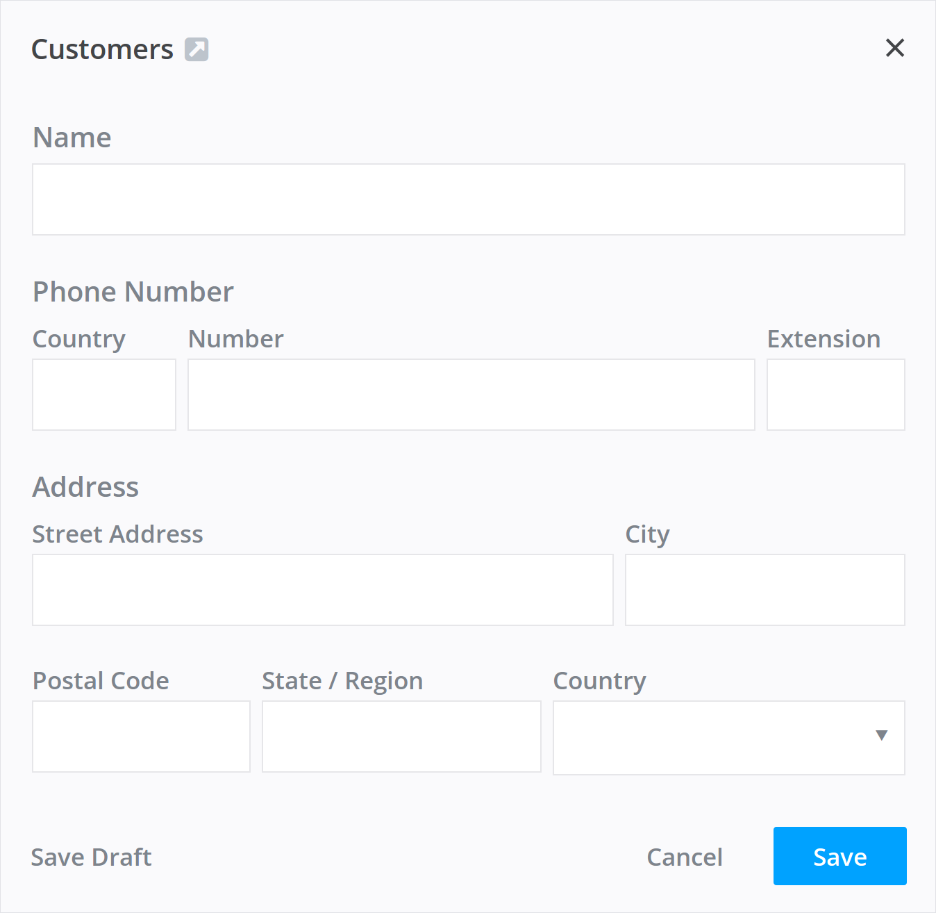 Create forms customized for your organization.